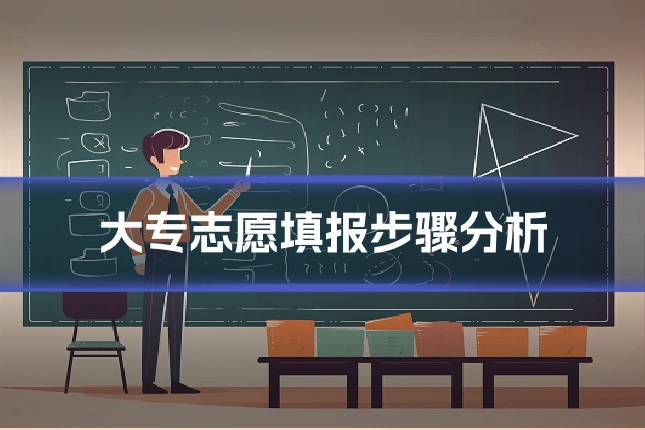 大专志愿填报步骤分析