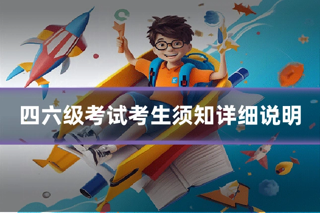 四六级考试考生须知详细说明