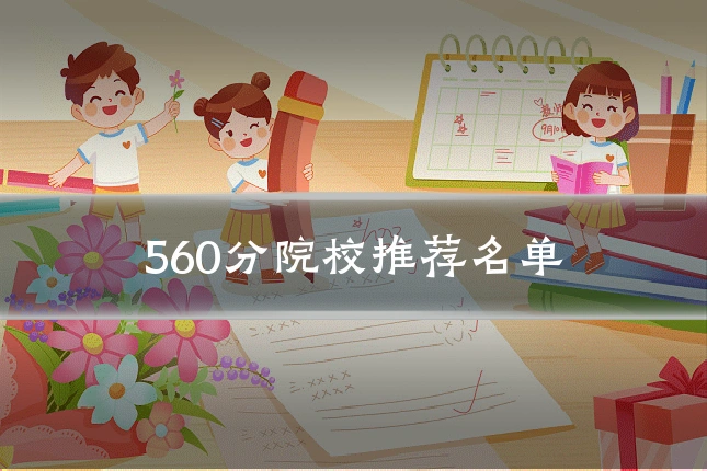 560分院校推荐名单