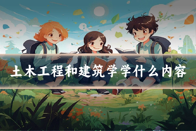 土木工程和建筑学学什么内容