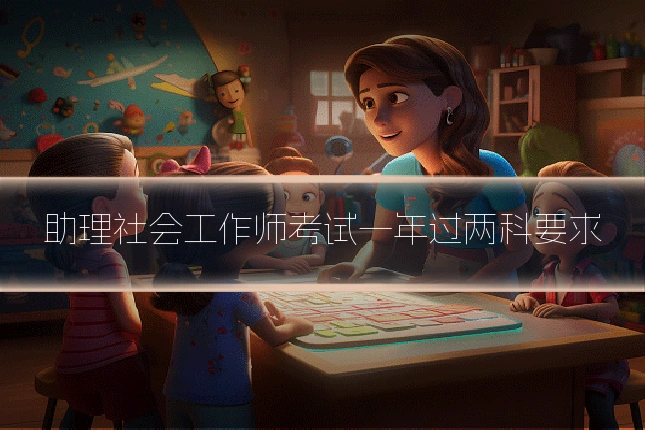 助理社会工作师考试一年过两科要求