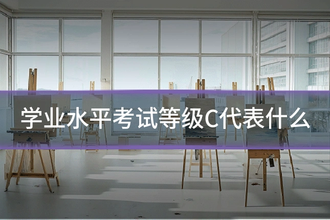 学业水平考试等级C代表什么