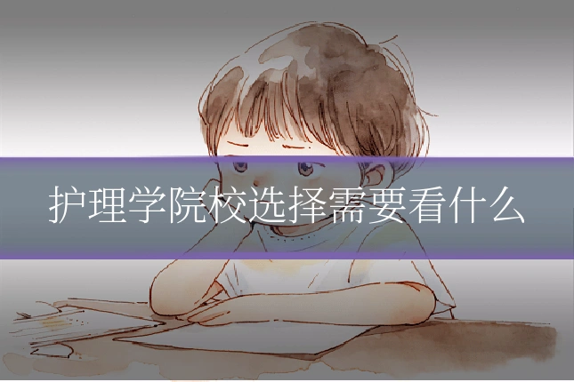 护理学院校选择需要看什么