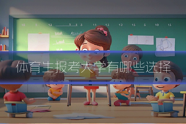 体育生报考大学有哪些选择
