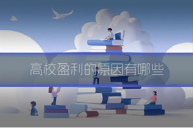 高校盈利的原因有哪些
