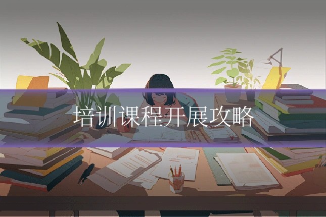 培训课程开展攻略
