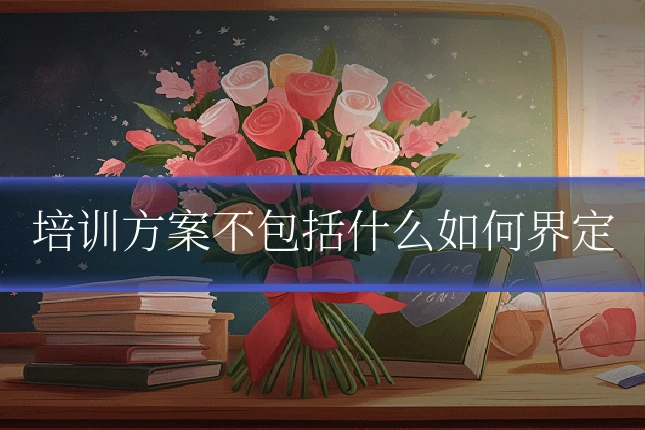 培训方案不包括什么如何界定