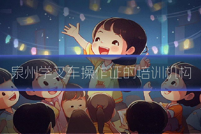 泉州学叉车操作证的培训机构