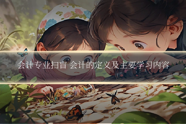 会计专业扫盲 会计的定义及主要学习内容