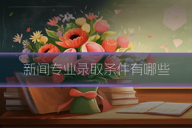 新闻专业录取条件有哪些