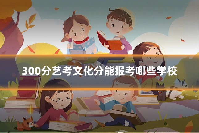300分艺考文化分能报考哪些学校