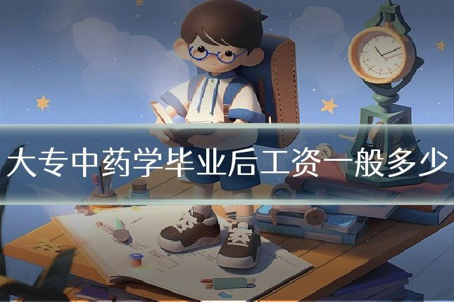 大专中药学毕业后工资一般多少