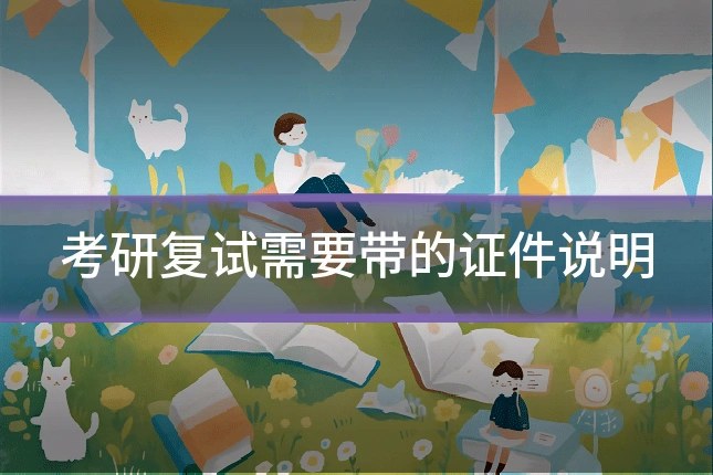 考研复试需要带的证件说明