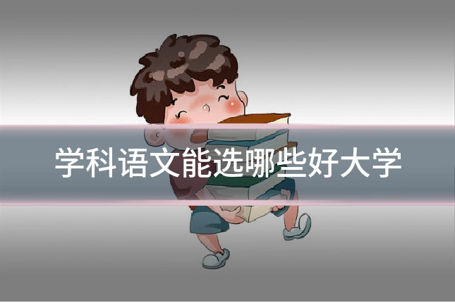 学科语文能选哪些好大学