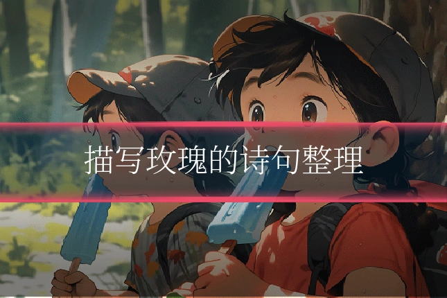 描写玫瑰的诗句整理