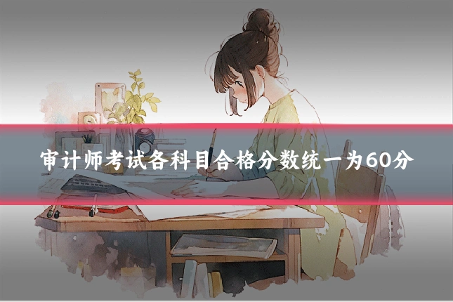 审计师考试各科目合格分数统一为60分