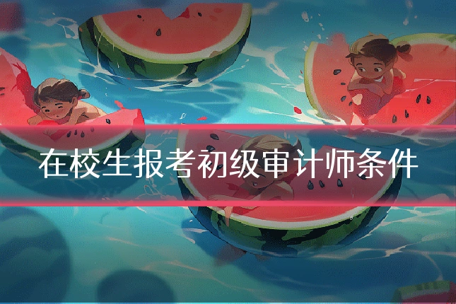 在校生报考初级审计师条件