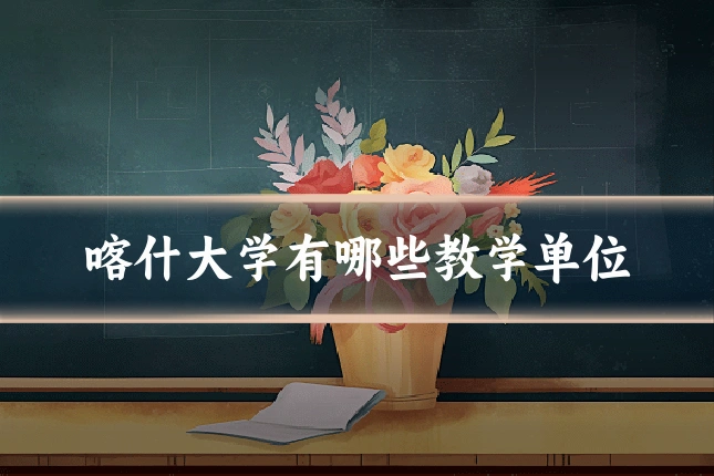 喀什大学有哪些教学单位