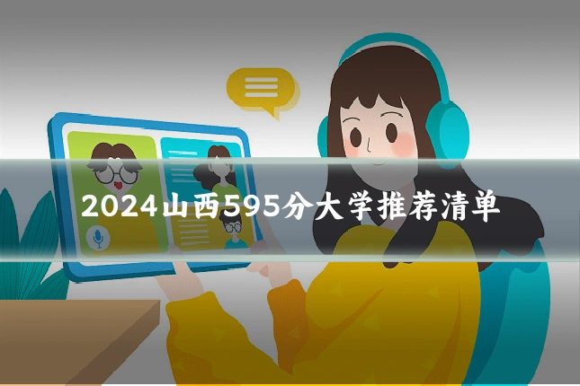 2024山西595分大学推荐清单