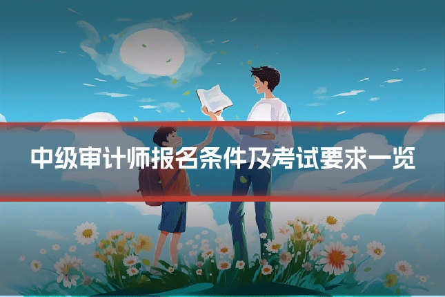 中级审计师报名条件及考试要求一览