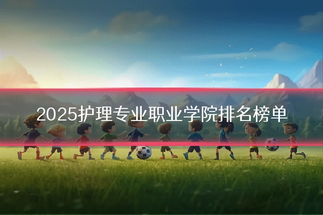 2025护理专业职业学院排名榜单