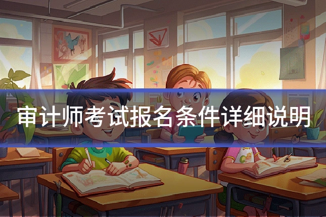 审计师考试报名条件详细说明