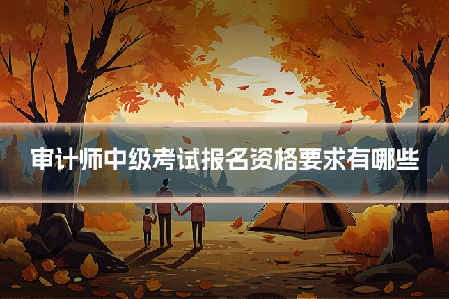 审计师中级考试报名资格要求有哪些