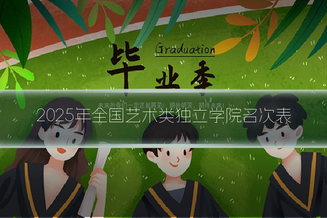 2025年全国艺术类独立学院名次表