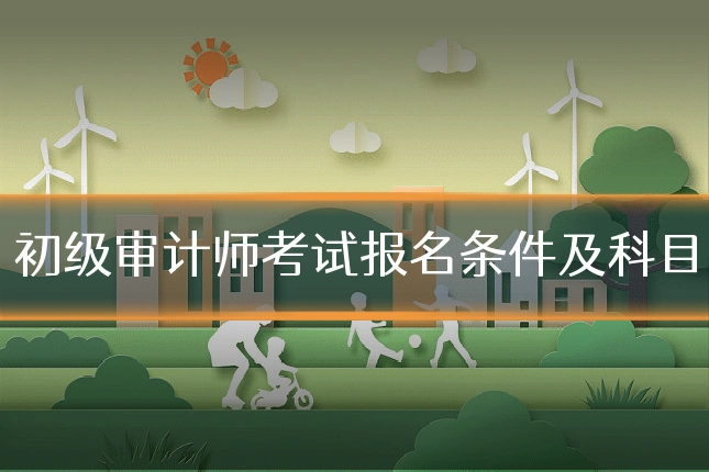 初级审计师考试报名条件及科目