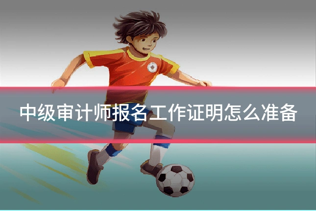 中级审计师报名工作证明怎么准备