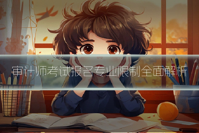 审计师考试报名专业限制全面解析