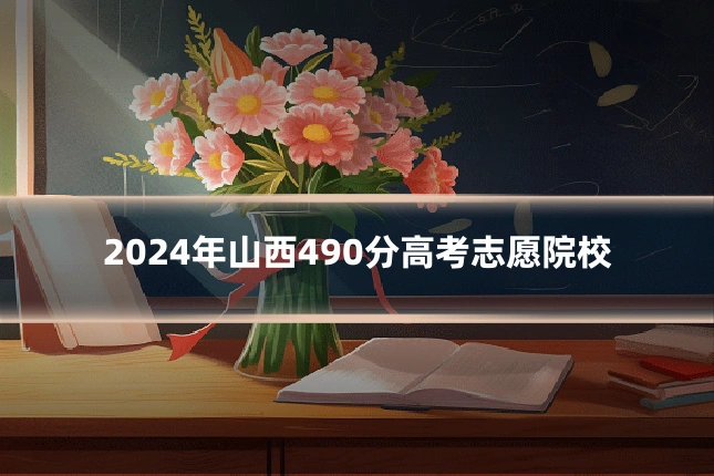 2024年山西490分高考志愿院校