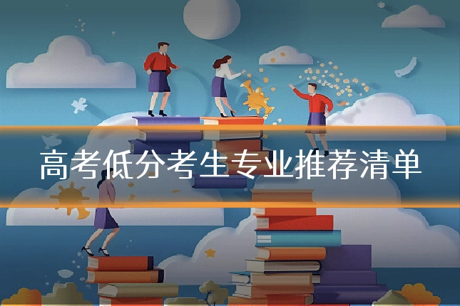 高考低分考生专业推荐清单