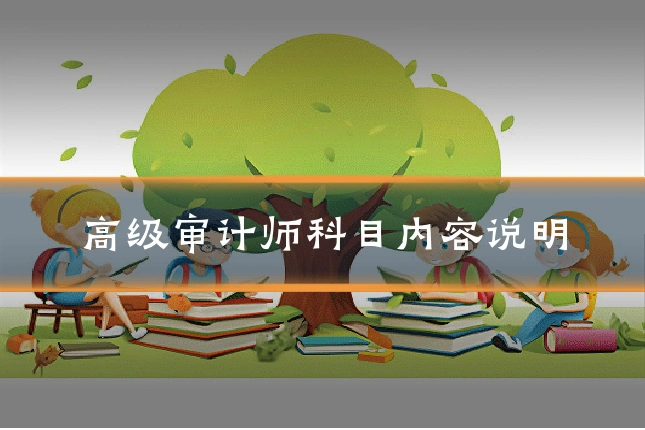 高级审计师科目内容说明