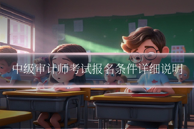 中级审计师考试报名条件详细说明