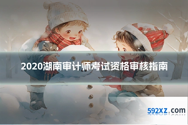 2020湖南审计师考试资格审核指南