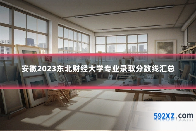 安徽2023东北财经大学专业录取分数线汇总