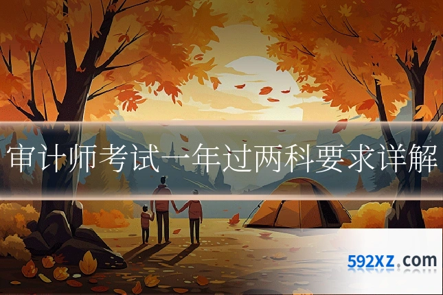 审计师考试一年过两科要求详解