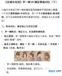 这城有良田李一桐物理队阵容攻略