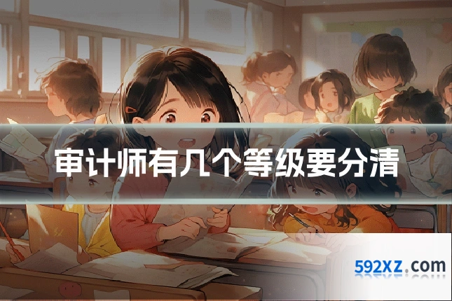 审计师有几个等级要分清