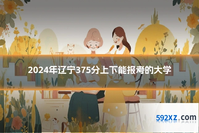 2024年辽宁375分上下能报考的大学