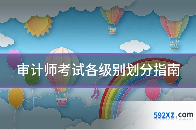 审计师考试各级别划分指南