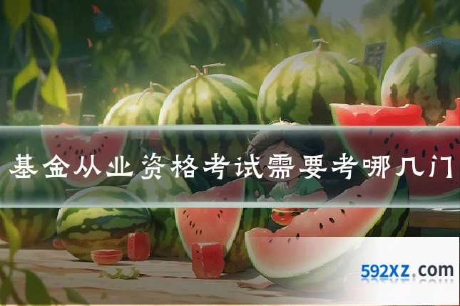 基金从业资格考试需要考哪几门