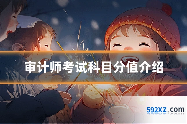 审计师考试科目分值介绍