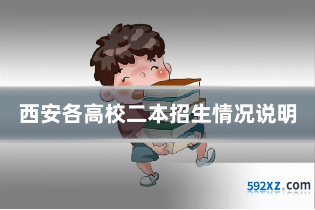 西安各高校二本招生情况说明