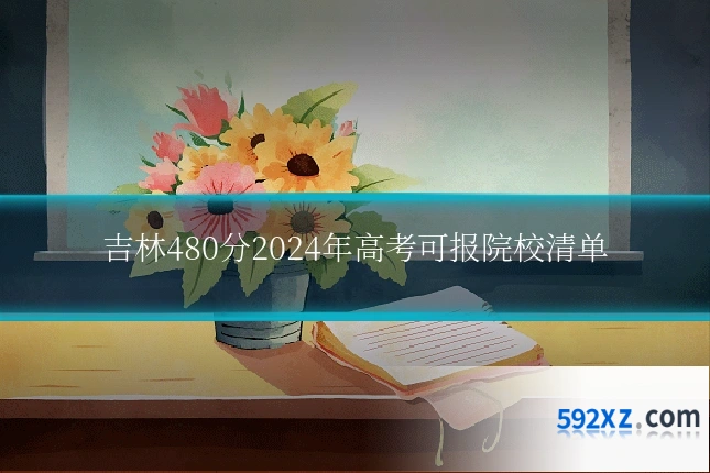 吉林480分2024年高考可报院校清单