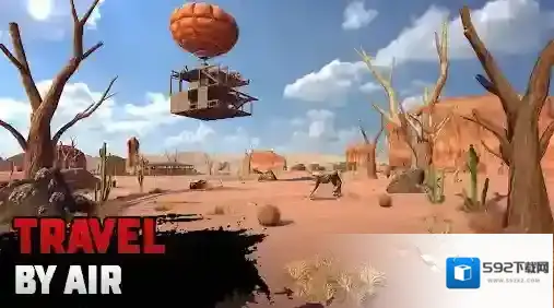 沙漠生存建造木筏