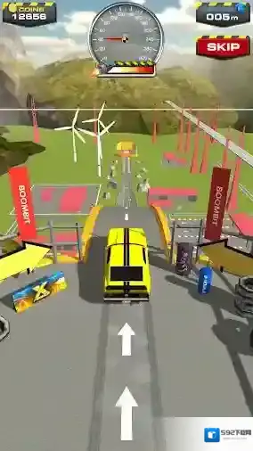 斜坡大冲刺汽车