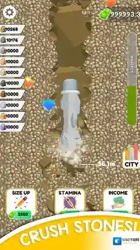 铅笔挖掘建造城市铅笔