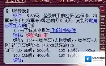 梦幻西游59级转门派需要什么